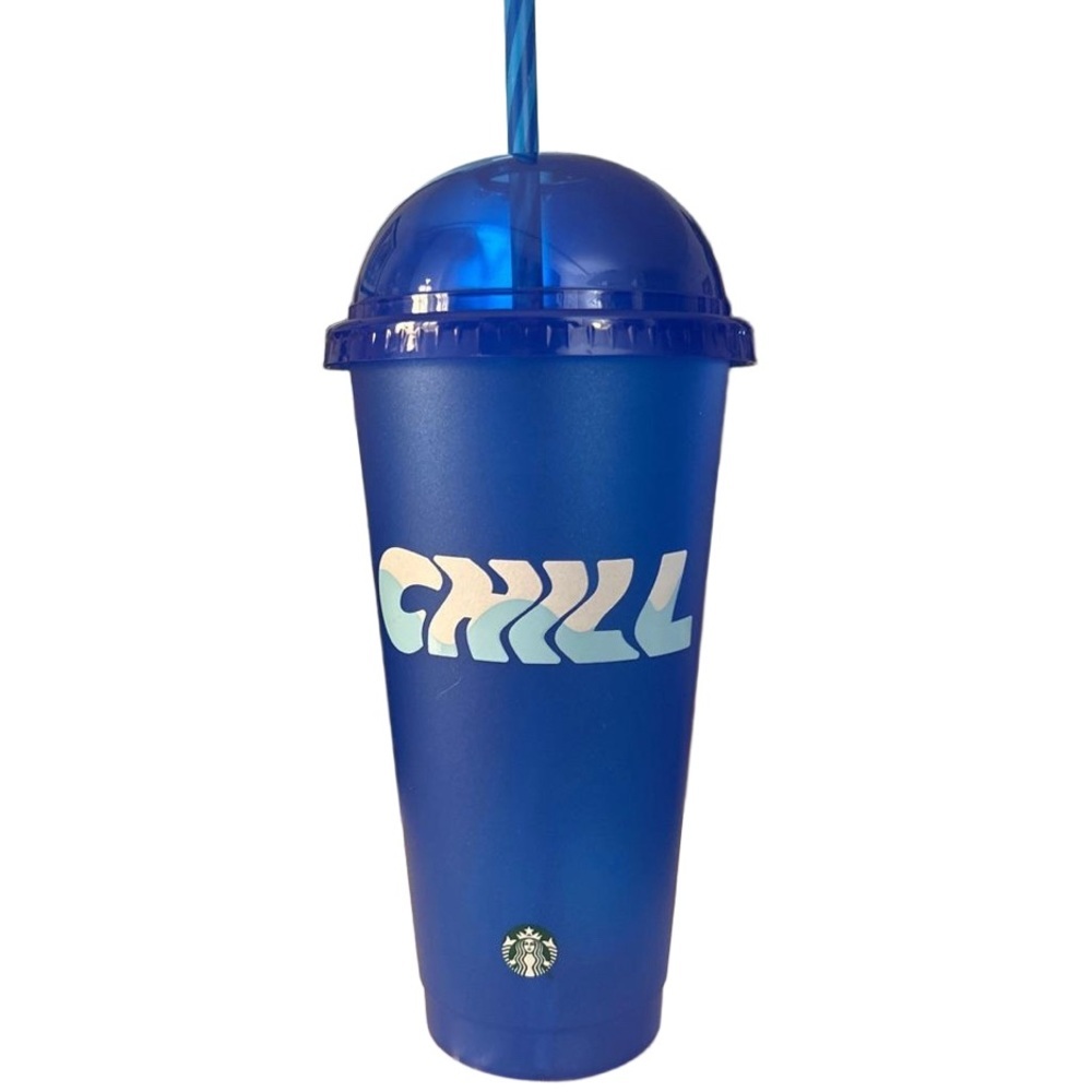 🔥NIP Starbucks 24oz. Plastic Frozen Iced Coffee set
